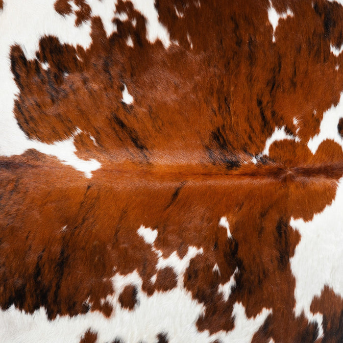 Tricolor Cowhide Rug Size 7'3" L x 6'11" W 1748