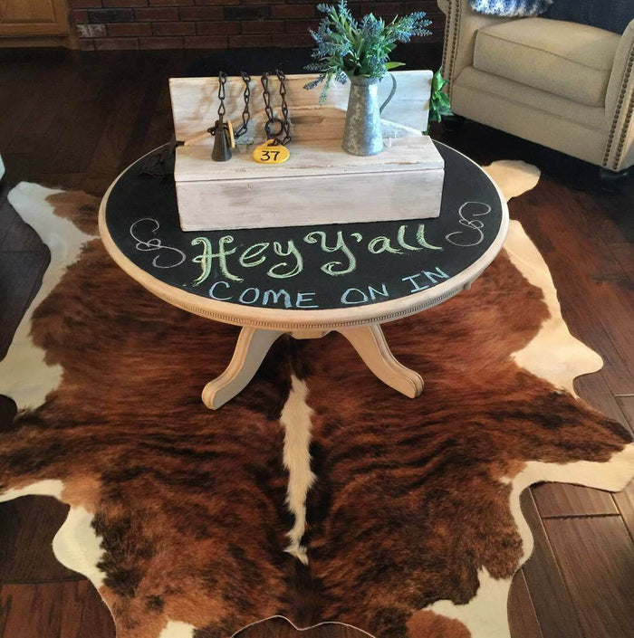 Brindle White Belly And Backbone Brazilian Cowhide Rug, Natural Suede Leather | eCowhides