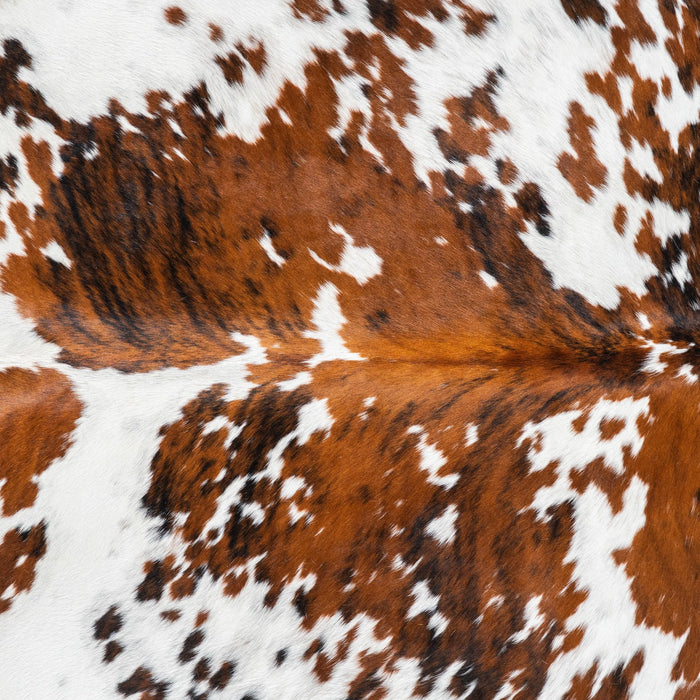Tricolor Cowhide Rug Size 6'8" L x 6'0" W 1759
