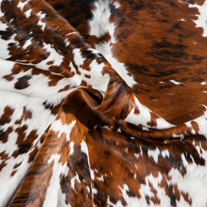 Tricolor Cowhide Rug Size 6'8" L x 6'0" W 1759