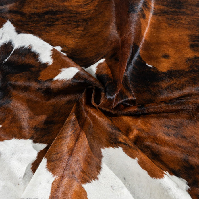 Tricolor Cowhide Rug Size 7'1" L x 6'6" W 1767