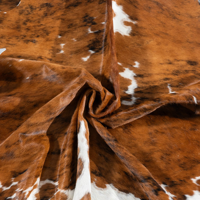 Tricolor Cowhide Rug Size 7'7" L x 6'9" W 1775
