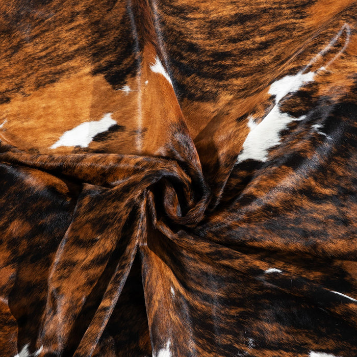 Tricolor Cowhide Rug Size 8'1" L x 7'6" W 1786