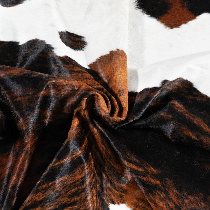 Tricolor Cowhide Rug Size 7'5" L x 7'2" W 1797