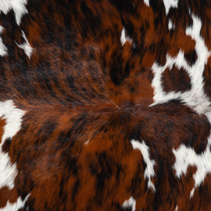 Tricolor Cowhide Rug Size 7'4" L x 6'11" W 1826