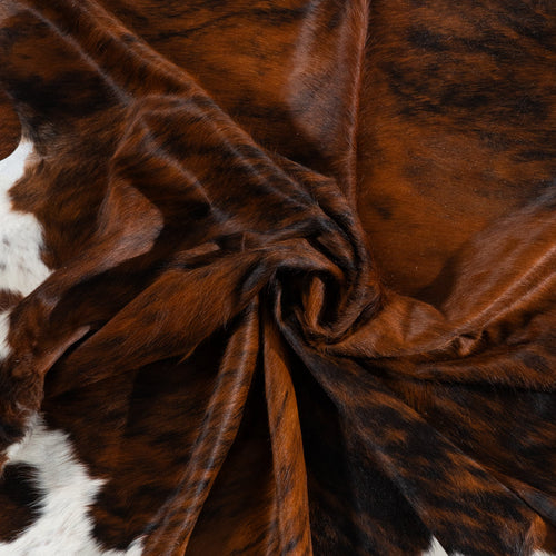 Tricolor Cowhide Rug Size 7'7" L x 6'8" W 1836