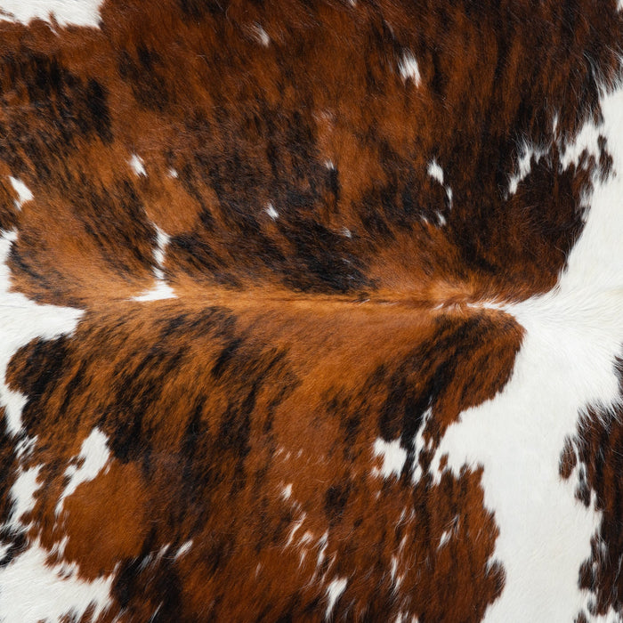 Tricolor Cowhide Rug Size 7'2" L x 6'10" W 1840
