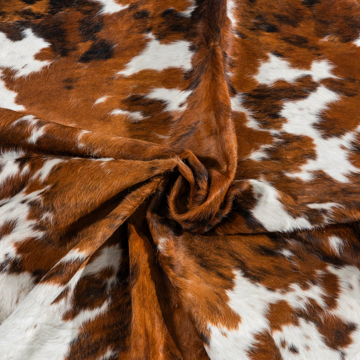 Tricolor Cowhide Rug Size 6'7" L x 6'1" W 1846