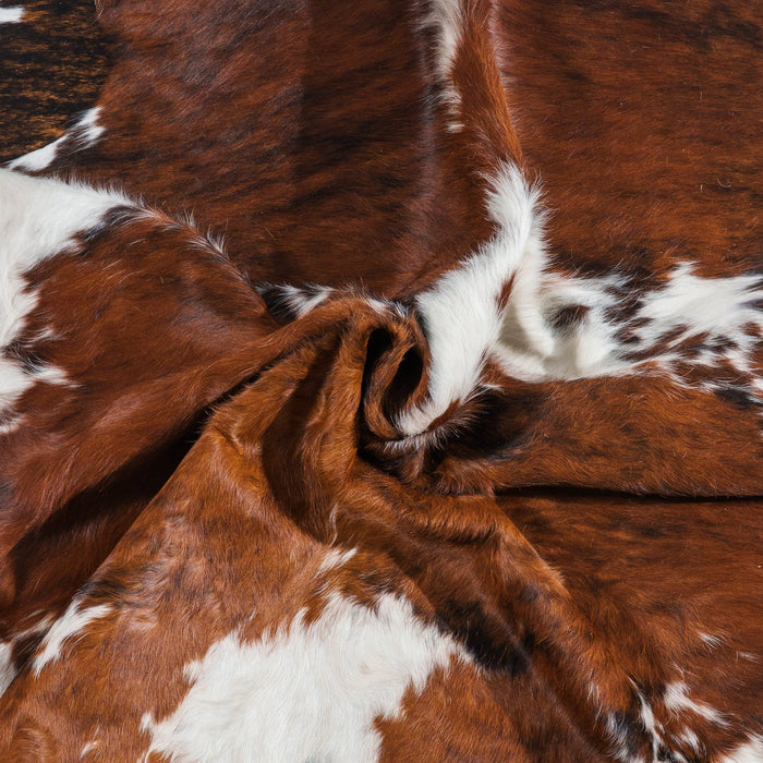 Tricolor Cowhide Rug Size 6'10" L x 6'2" W 1853