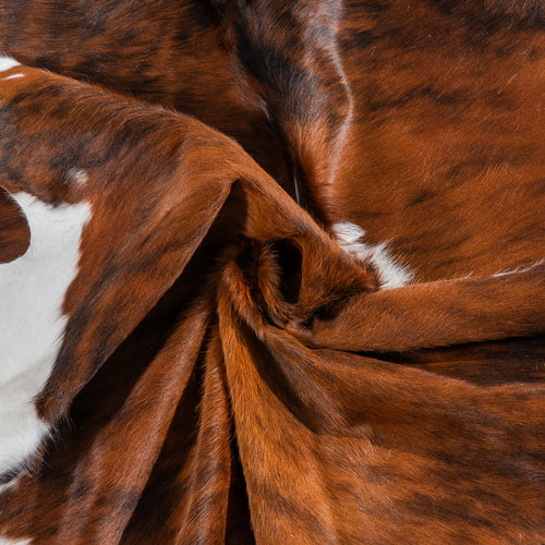 Tricolor Cowhide Rug Size 6'7" L x 5'11" W 1856