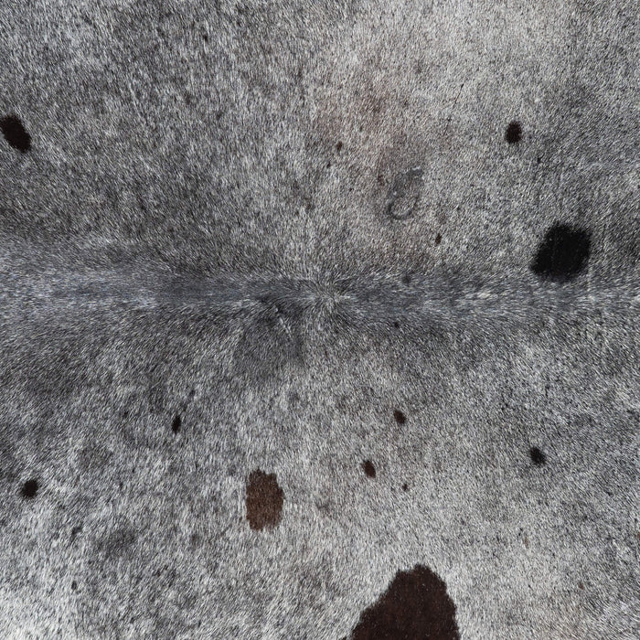 Black Salt and Pepper Cowhide Rug Size 7'3" L x 6'9" W 1913