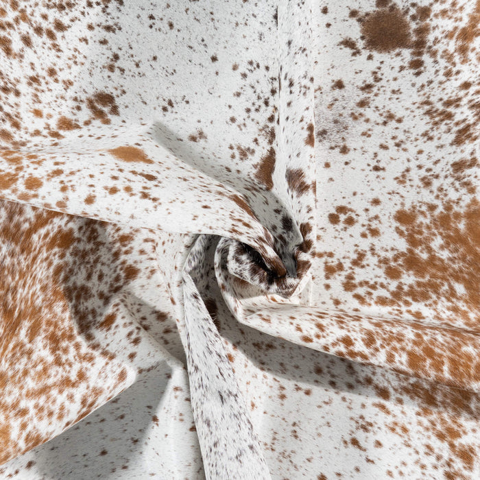 Brown Salt and Pepper Cowhide Rug Size 7'1" L x 7'0" W 1921