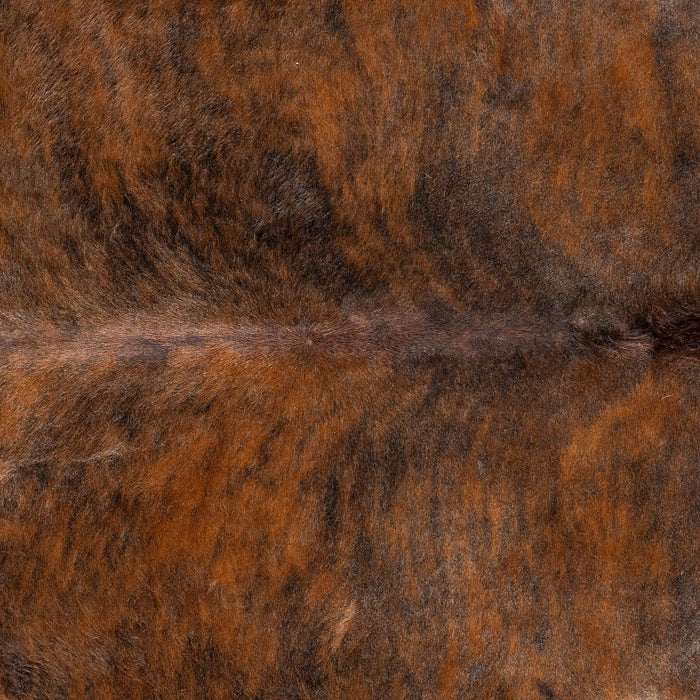 Tricolor Brindle Mix Cowhide Rug Size 6'3" L x 6'1" W 1923