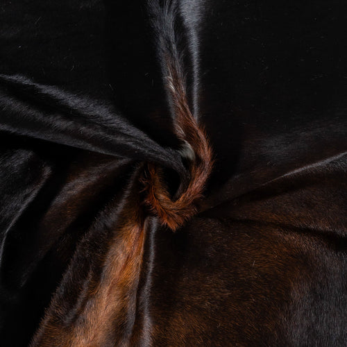 Mahogany Cowhide Rug Size 6'3" L x 5'11" W 1928