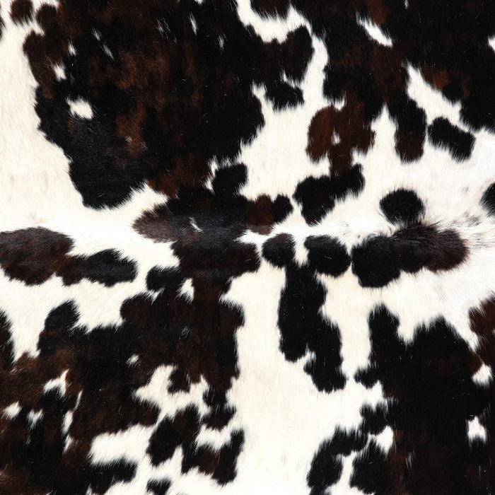 Dark Tricolor Cowhide Rug Size 7'9" L x 6'9" W 1937