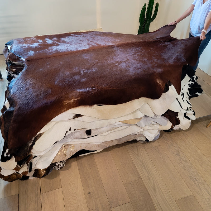 Natural Brazilian Brown Cowhide Rug Size Xx Large 2509 , Stain Resistant Fur | eCowhides