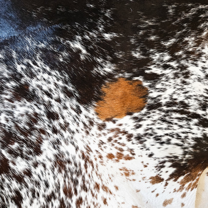 Brazilian Brown Speckled Cowhide Rug Size X Large 3703 , Stain Resistant Fur | eCowhides
