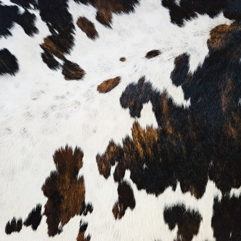 Dark Tricolor Cowhide Rug Size Xx Large 3786 , Stain Resistant Fur | eCowhides