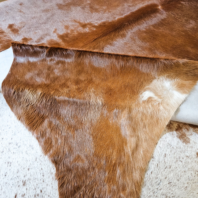 Brazilian Brown Cowhide Rug Size Xx Large 3815 , Stain Resistant Fur | eCowhides