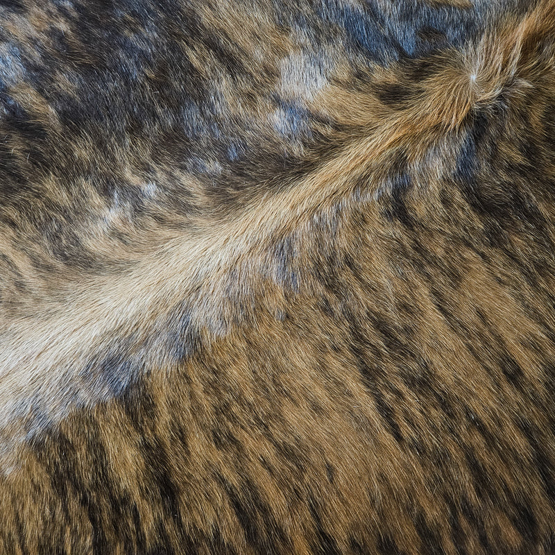 Brazilian Brindle Cowhide Rug Size X Large 4132 , Stain Resistant Fur | eCowhides