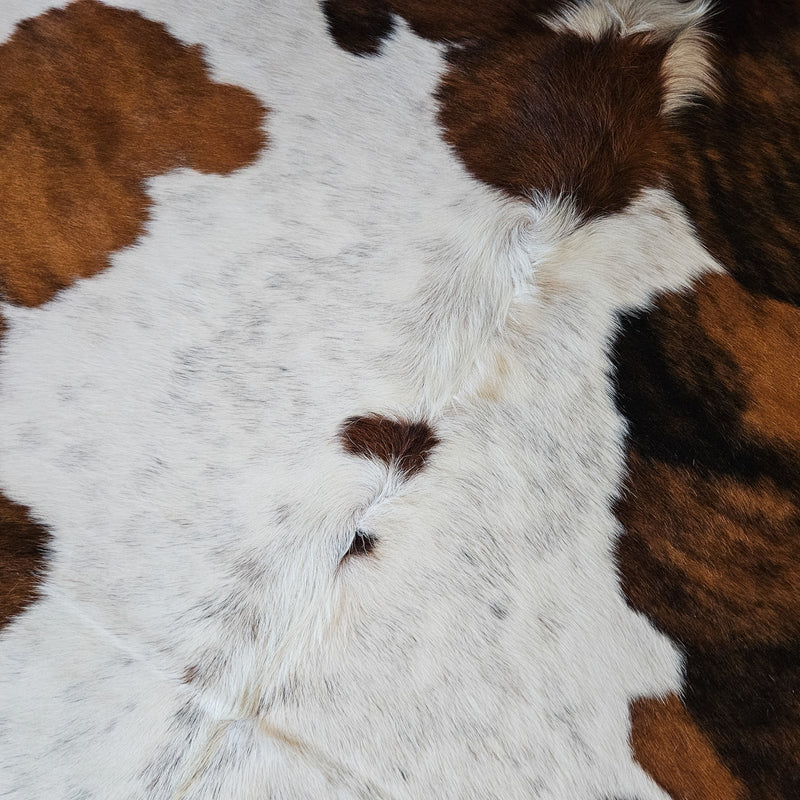 Tricolor Cowhide Rug Size X Large 4264 , Stain Resistant Fur | eCowhides