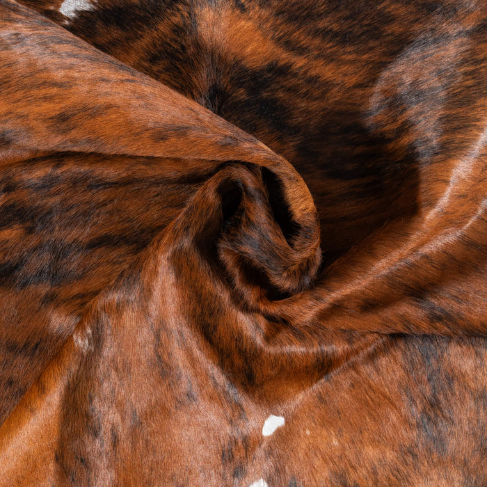Vintage Brindle Cowhide Rug Size 6'1" L x 5'6" W 2100