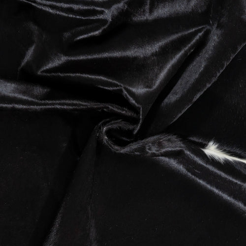 Brazilian Black and White Cowhide Rug Size 7'7" L x 6'6" W 2309