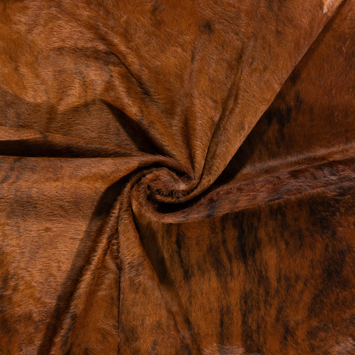 Brazilian Brindle Cowhide Rug Size 7'7" L x 6'6" W 2313