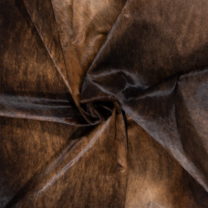 Brazilian Dark Brindle Cowhide Rug Size 7'7" L x 6'6" W 2320