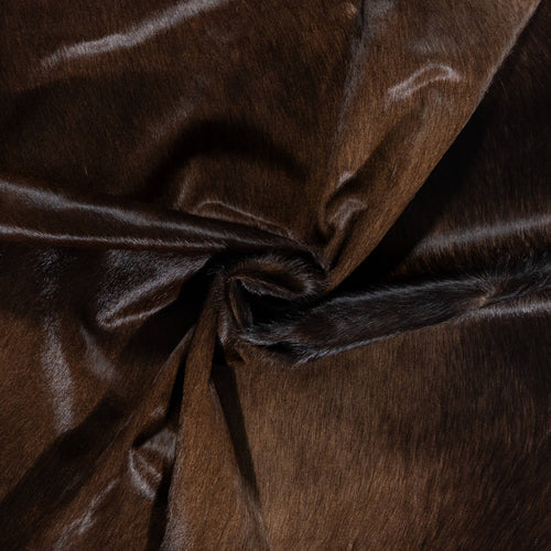 Brazilian Mahogany Cowhide Rug Size 7'7" L x 6'6" W 2346