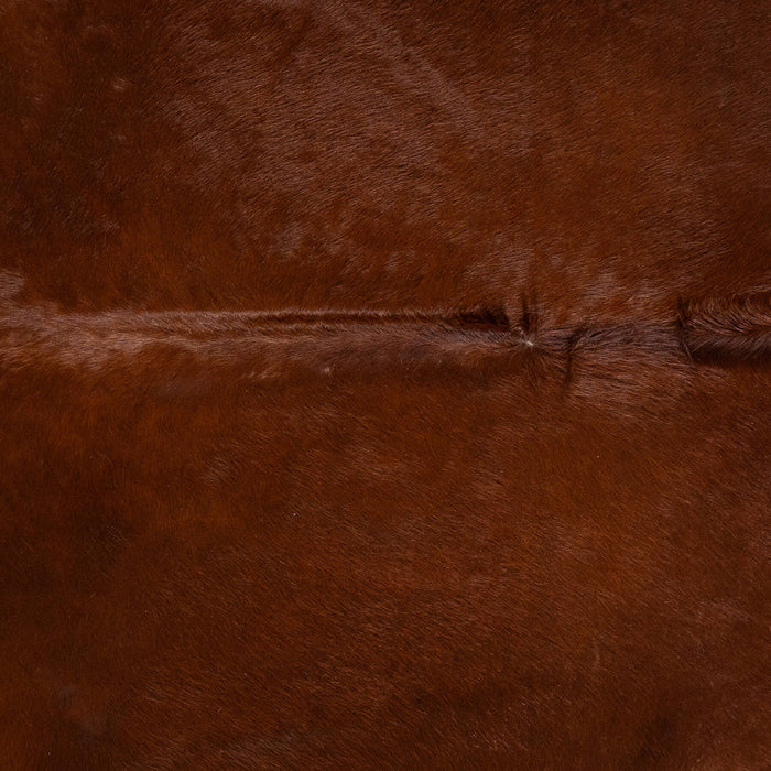 Brazilian Brown and White Cowhide Rug Size 7'7" L x 6'6" W 2355