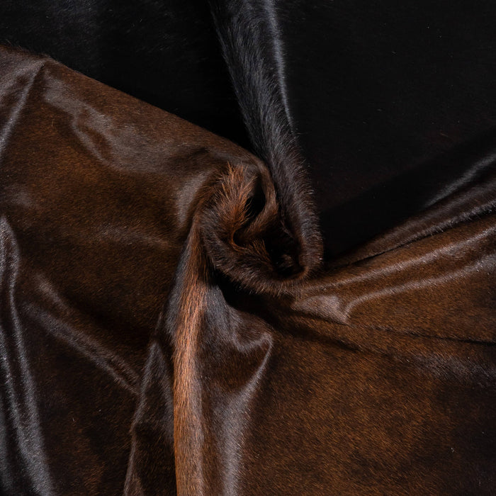 Brazilian Mahogany Cowhide Rug Size 7'7" L x 6'6" W 2362