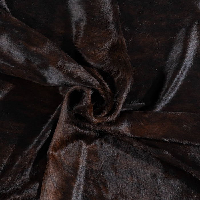 Brazilian Dark Brindle Cowhide Rug Size 7'7" L x 6'6" W 2372