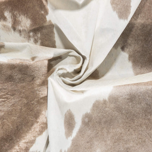 Brazilian Palomino and White Cowhide Rug Size 7'7" L x 6'6" W 2374