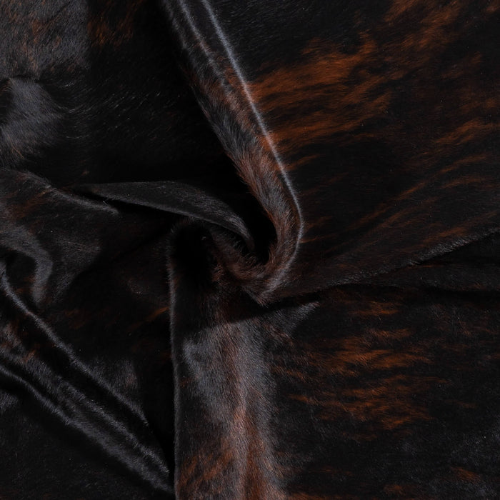 Brazilian Dark Brindle Cowhide Rug Size 7'7" L x 6'6" W 2383