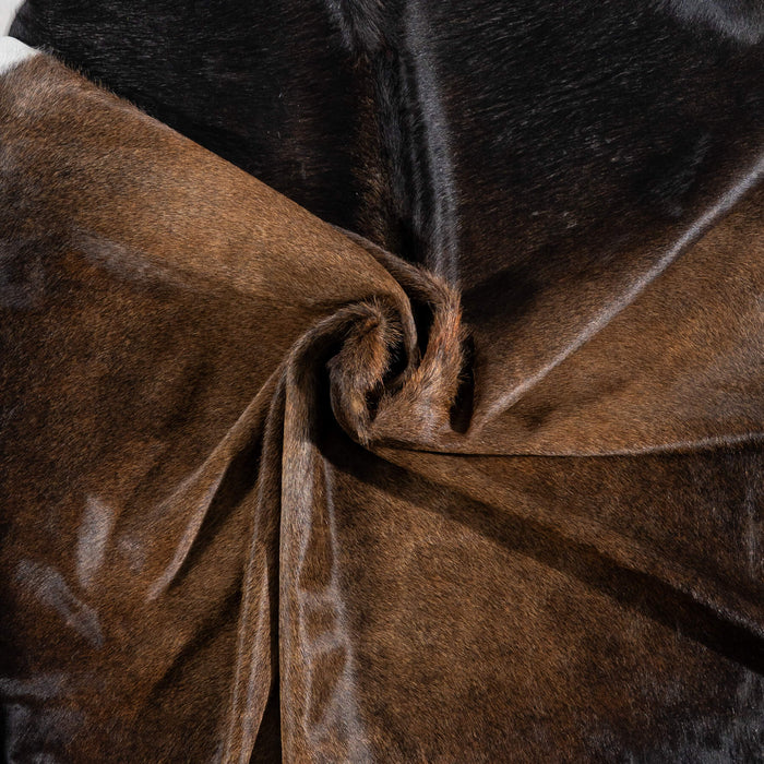 Brazilian Mahogany Cowhide Rug Size 7'7" L x 6'6" W 2388
