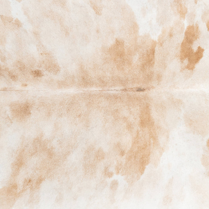 Brazilian Palomino and White Cowhide Rug Size 6'11" L x 6'7" W 2414