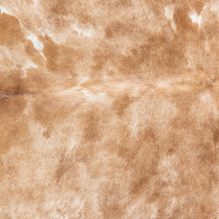 Brazilian Palomino and White Cowhide Rug Size 6'5" L x 6'4" W 2420