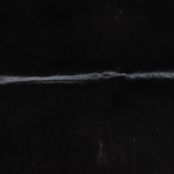 Brazilian Solid Black Cowhide Rug Size 6'10" L x 6'3" W 2424