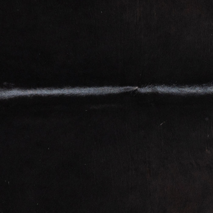 Brazilian Solid Black Cowhide Rug Size 7'2" L x 6'2" W 2440