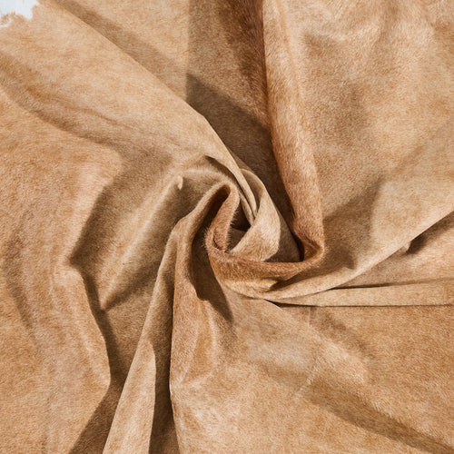 Brazilian Palomino and White Cowhide Rug Size 7'7" L x 6'5" W 2511
