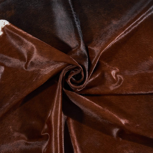 Brazilian Mahogany Cowhide Rug Size 7'8" L x 6'11" W 2521
