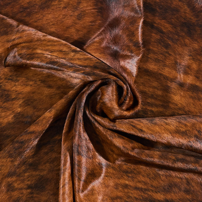 Brazilian Brindle Cowhide Rug Size 6'11" L x 6'5" W 2603