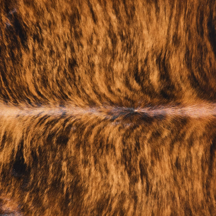 Brazilian Brindle Cowhide Rug Size 6'8" L x 6'10" W 2607