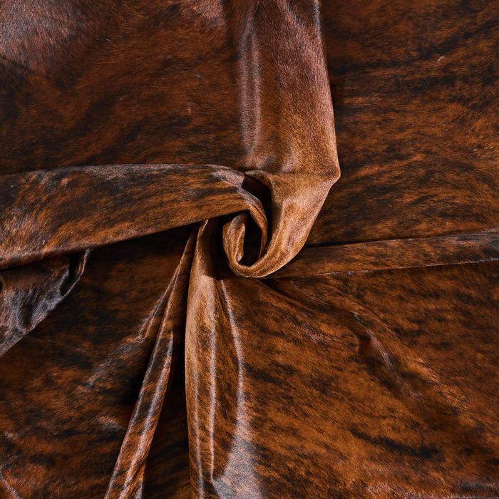 Brazilian Brindle Cowhide Rug Size 6'9" L x 6'5" W 2617