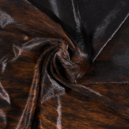 Brazilian Dark Brindle Cowhide Rug Size 7'3" L x 6'5" W 2618