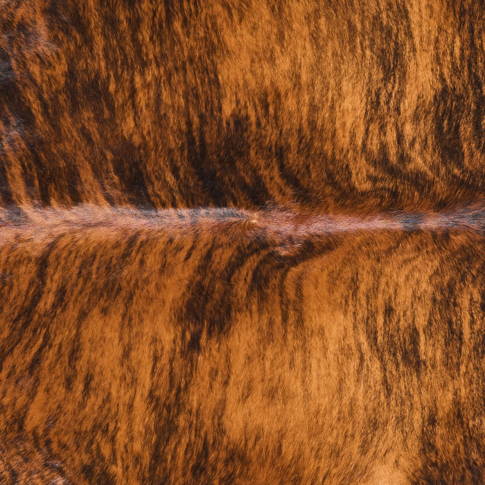 Brazilian Brindle Cowhide Rug Size 7'1" L x 7'0" W 2619