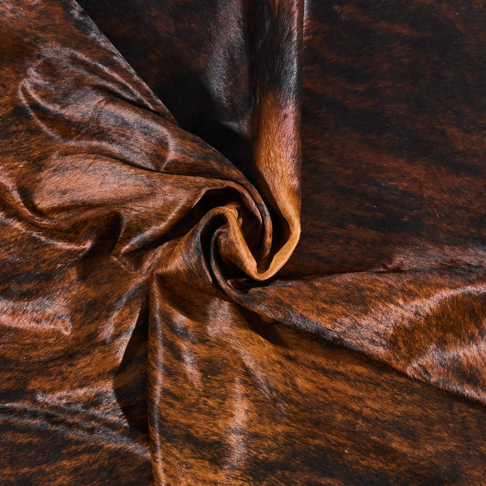 Brazilian Brindle Cowhide Rug Size 7'5" L x 6'10" W 2631