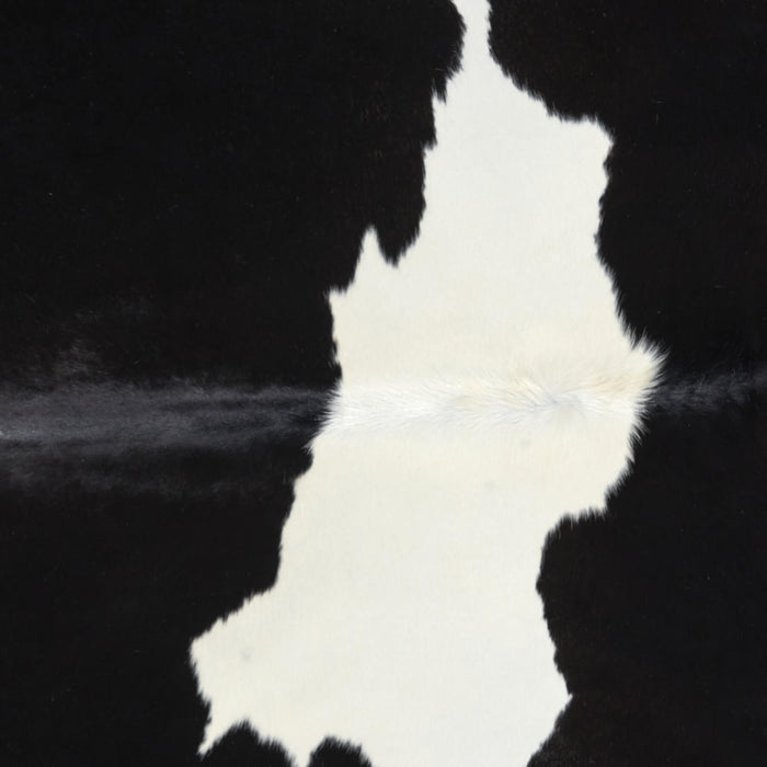 Brazilian Black and White Cowhide Rug Size 6'9" L x 6'0" W 2635