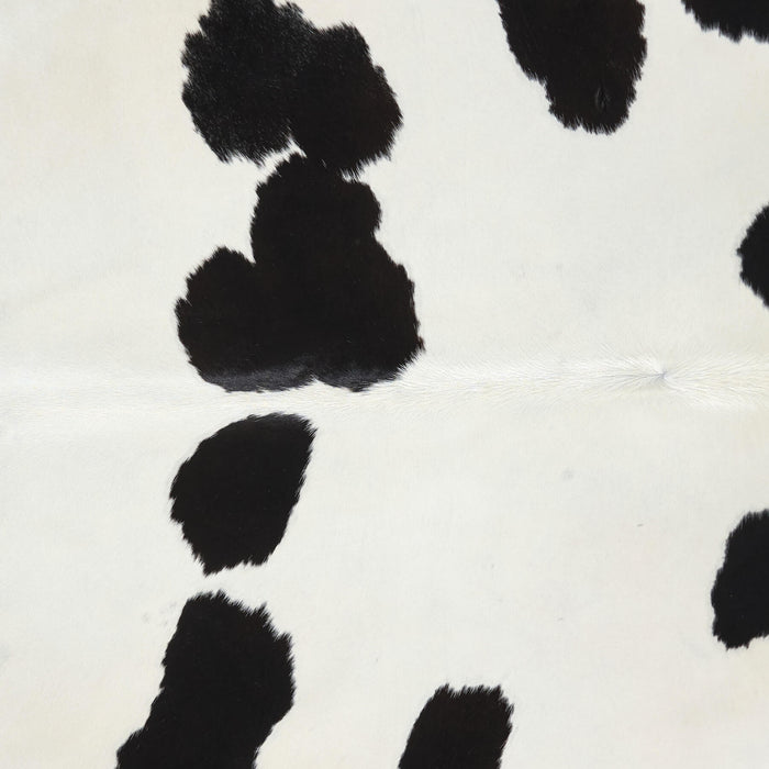 Brazilian Black and White Cowhide Rug Size 6'4" L x 5'10" W 2637
